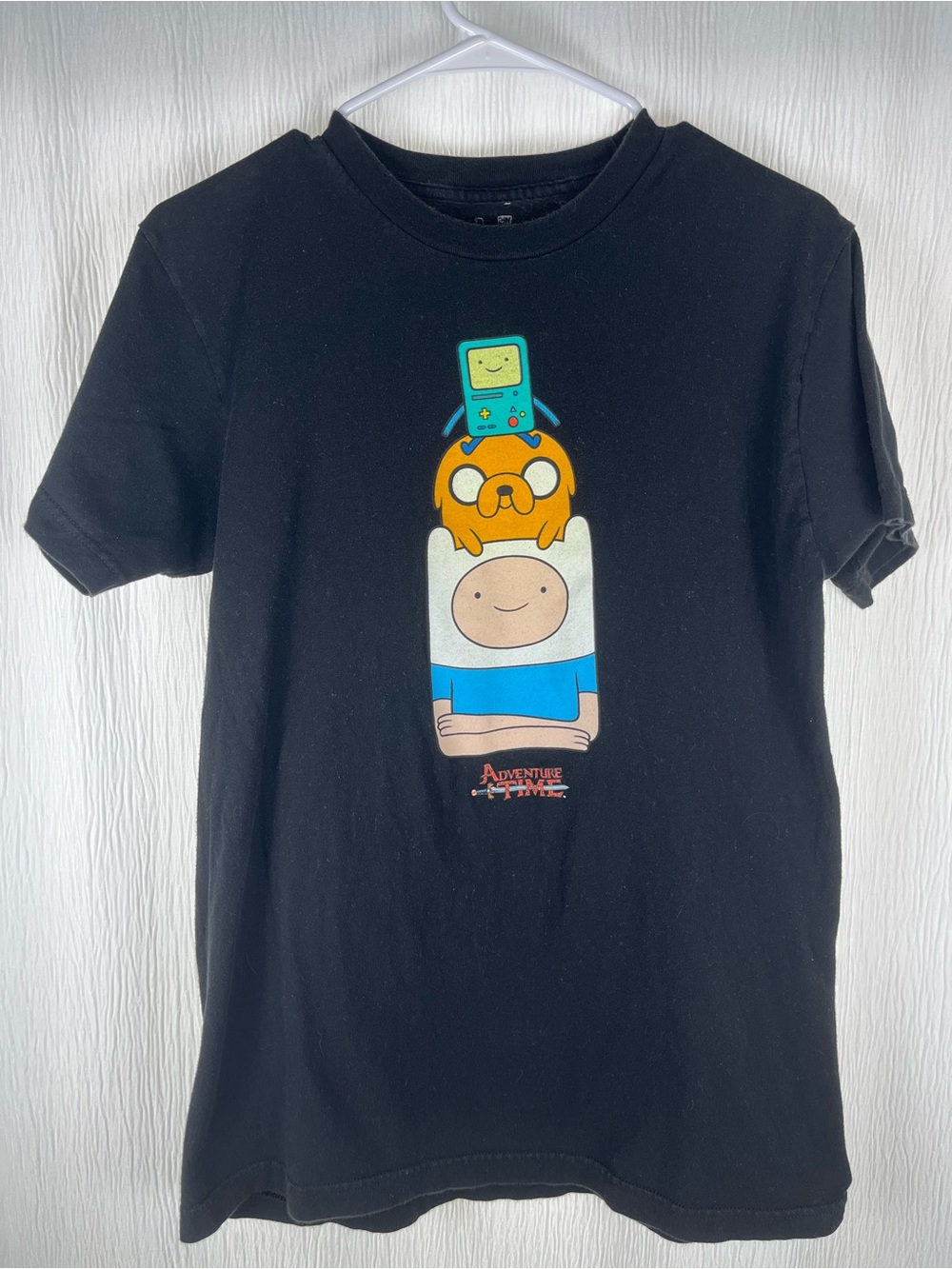 Kids Black Adventure Time Character Graphic Tee